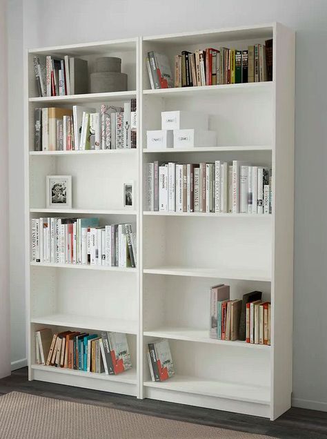 Ikea Billy Bookcase White, Somewhere In The World, Bookcase White, Bookshelves In Bedroom, Ikea Bookshelves, Ikea Billy Bookcase, Welcome To My House, Ikea Billy, Office Guest Room