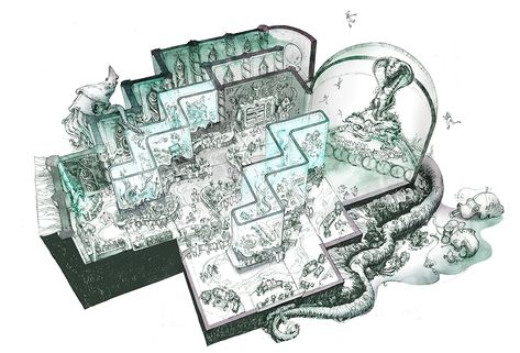 Slytherin Common Room Redesign - Illustration West 55 Hogwarts Common Rooms, Room Harry Potter, Slytherin Room, Ravenclaw Common Room, Slytherin Common Room, Harry Potter Illustrations, Potter Aesthetic, Fantastic Beast, Slytherin Pride