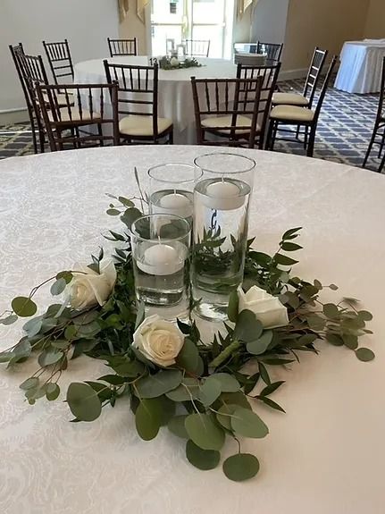 Wedding Reception | Susanne's Weddings Floral Design Studio | Hampstead Wedding Table Centerpieces Circle Table, Centerpieces Circle Table, Wedding Reception Centerpiece, Reception Table Decorations, Circle Table, Wedding Reception Centerpieces, Floral Design Studio, Reception Centerpieces, Wedding Vision