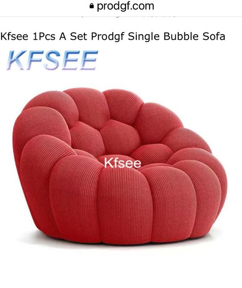 Bubble Sofa, Mini Sofa, Art Nouveau Furniture, Living Room Upholstery, Roche Bobois, Living Room Sofas, Unique Chair, Red Chair, Beautiful Chair