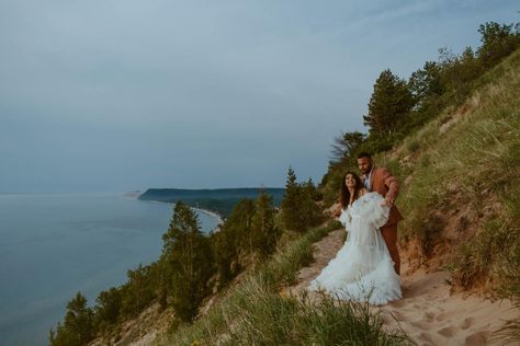 Empire Bluff Boho style elopement Traverse City Wedding, Traverse City, Michigan Wedding Photographer, Michigan Wedding, Elopement Inspiration, Lifestyle Photographer, Elopement Photographer, Elopement, Boho Fashion