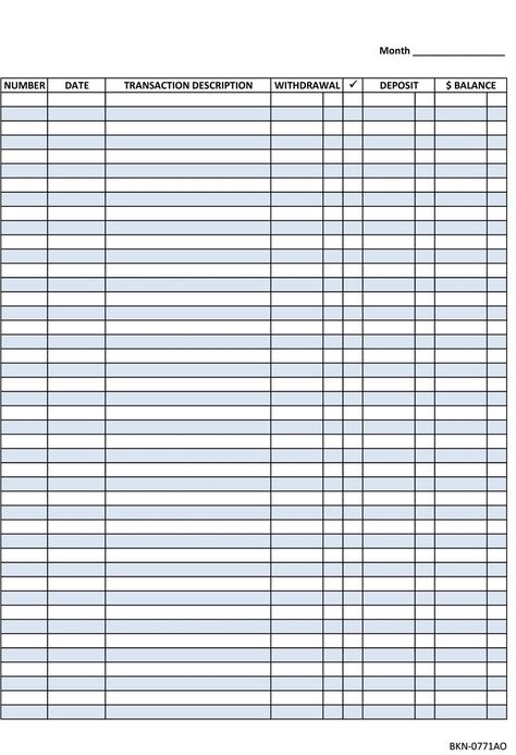 Printable Check Register, Payroll Checks, Checkbook Register, Printable Checks, General Ledger, Blank Check, Office Organization At Work, Business Printables, Check Register