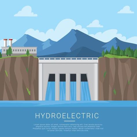 Hydropower Plant, Hydro Energy, Hydro Power Plant, Hydro Power, Hydroelectric Power Plant, Hydroelectric Power, Plant Vector, Hydro Electric, Power Station