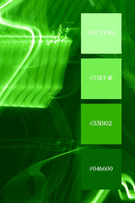 Neon Green Color Palette - Abstract Swirls:
Dynamic, abstract swirls of neon green light create a mesmerizing, energetic pattern on a dark canvas. Neon Green Color Palette, Neon Green Light, Neon Green Color, Green Color Palette, Green Palette, Green Colour Palette, Color Harmony, Color Palette Generator, Site Plan