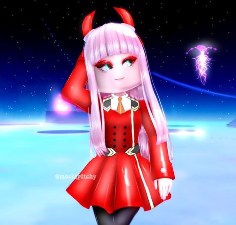 Royale High Anime, Roblox Royale High Anime Cosplay, Roblox Royale High Outfits, Concept Aesthetic, Zero Two Cosplay, Anime Set, Royale High Outfits, Roblox Royale High, Cute Black Shirts