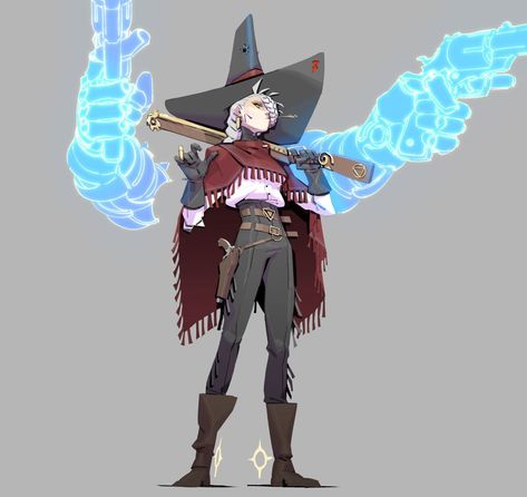 (1) Gary Vanaka (@GVanaka) / X Dnd Sorcerer, Cowboy Character Design, Witch Characters, Cowboy Art, Magic Art, Character Modeling, Character Creation, Dnd Characters, Cartoon Art Styles