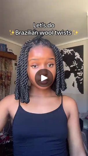 Bantu Twist With Brazilian Wool, Short Brazilian Wool Hairstyles, Hairstyles With Brazilian Wool Braids, Short Brazilian Wool Braids, How To Style Brazilian Wool Twist, Brazillian Wool Twist Hairstyles 2023, Brazilian Wool Hairstyles Twist Short, Hair Styles With Brazilian Wool, Brazillian Wool Hairstyles 2023