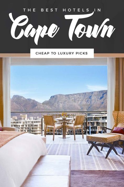 Whether you’re looking for a budget hostel or a boutique accommodation, this list shows the best hotels in Cape Town perfect for your trip! via https://iamaileen.com/best-hotels-in-cape-town-south-africa-cheap-luxury-top-places-to-stay/ #capetownhotels #placestostayincapetown #capetownsafari Orlando Hotels, Cape Town Hotels, V&a Waterfront, Hotel Safe, Travel Africa, Jacuzzi Outdoor, Universal Studios Orlando, Travel Writing, Budget Hotel