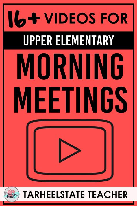 Short Videos for Morning Meeting | Morning Meeting Lesson Ideas: Enhance your morning meetings with VIDEOS! These videos are some of the best for morning meeting time--and allow for a quick and easy morning meeting lesson plan! This list of 16 video ideas are perfect for your social emotional learning lessons and enhance a responsive classroom approach to morning meetings. I've also included new ideas for your morning meetings and a FREE growth mindset unit! #teaching4thgrade #morningmeeting Community Circle, Genuine Relationships, Classroom Family, Teacher Lifestyle, Social Emotional Learning Lessons, Morning Meeting Activities, Teacher Files, Learning Lessons, Class Meetings