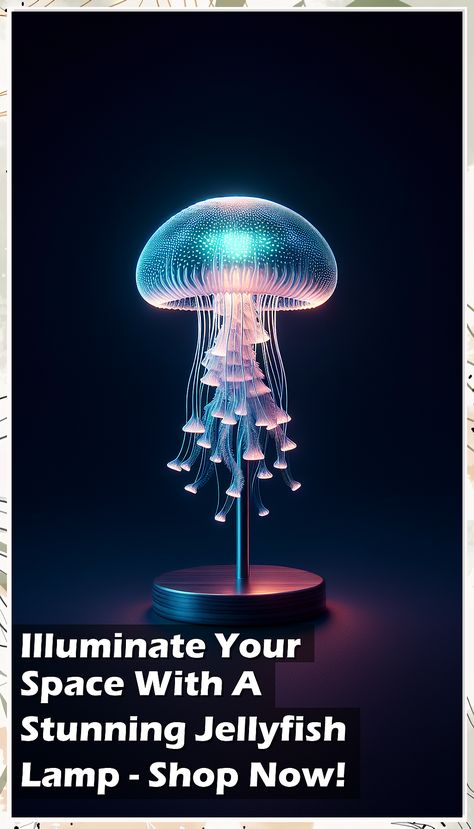 Transform your space with a mesmerizing jellyfish lamp! Add a touch of whimsy and elegance to your home decor with this unique lighting fixture. Shop now and illuminate your space in style with our selection of stunning jellyfish lamps. Jellyfish Lamps, Jellyfish Decor, Jellyfish Decorations, Jellyfish Lamp, Trends 2025, Unique Light Fixtures, Interior Room, Kids Interior Room, Kids Interior