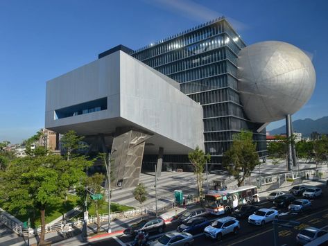 Taipei Performing Arts Center Taipei Performing Arts Center, Contemporary Theatre, Rem Koolhaas, Reflecting Pool, Art Hub, Taipei City, Performing Arts Center, Glass Facades, Arts Center