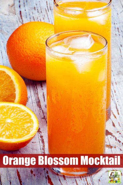 Orange Blossom Recipe, Drinks For Kids, Nonalcoholic Drinks, Healthy Drinks For Kids, Tangerine Juice, Drinks Healthy, Keto Christmas Cookies, Delicious Christmas Cookies, Thanksgiving Drinks