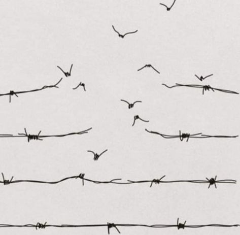 Soyut Sanat Tabloları, Poses References, Barbed Wire, Sumi E, Line Art Drawings, 로고 디자인, Banksy, Art Drawings Sketches, Dark Art