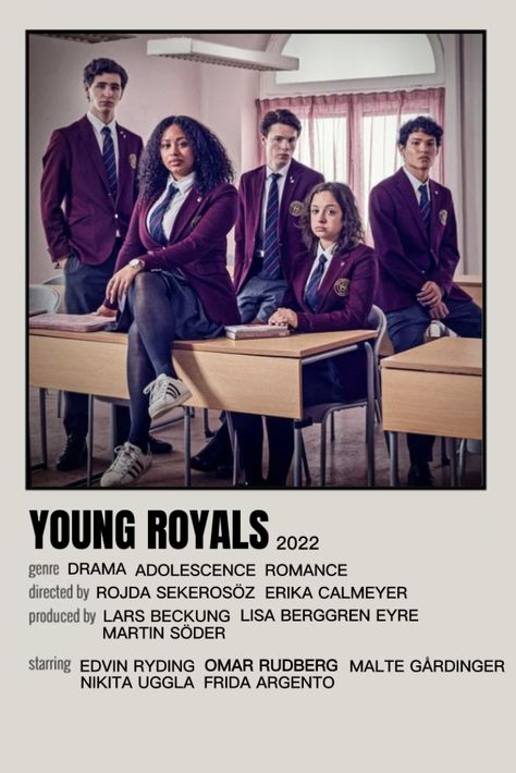 Netflix Shows Posters, Young Royals Season 2, Royal Music, Royal Films, Tv Poster, Tv Posters, Most Paused Movie Scenes, Iconic Movie Posters, Movie Card