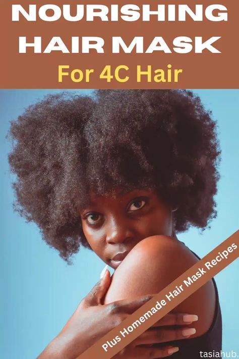 Nourishing Hair Mask For 4C Hair Growth - Tasiahub Hair Masks For Hair Growth, Homemade Hair Mask Recipes, 4c Hair Growth, Yogurt Hair Mask, Nourishing Hair Mask, Hair Mask Recipe, Homemade Hair Mask, Best Hair Mask, Natural Hair Growth Tips