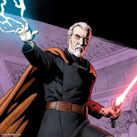 Dooku! Inks by #JoeRiveraInk. #StarWars Age of Republic, out in February. Star Wars Outfit, Yoda Drawing, Star Wars Attack Of The Clones, Star Wars Timeline, Yoda Meme, Count Dooku, Star Wars Canon, Jango Fett, Web Comic