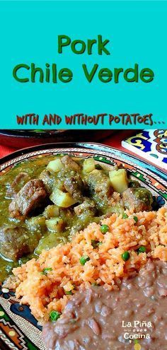 Pork Chile Verde~ With and Without Potatoes Pork And Salsa Verde, Green Chilli Pork Recipes, Pork Verde Recipe, Chili Verde Pork Authentic, Pork Verde, Chile Verde Pork, Pork Chile Verde, Pork Stew Meat, Chili Verde Pork