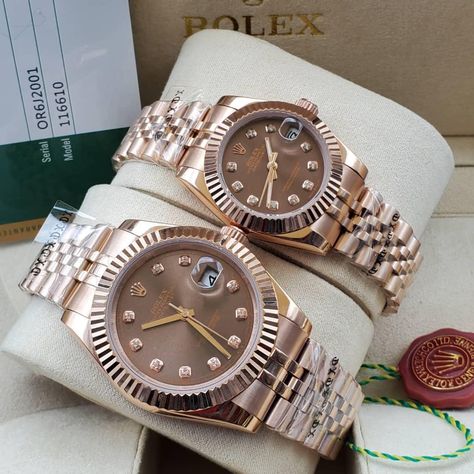 Rolex Female Watch, His And Hers Rolex Watches, Female Rolex Watches, Rolex Couple Watch, His And Hers Rolex, James Quaintance, Rolex Rose Gold, Betty Boop Jewelry, Elegant Watches Women