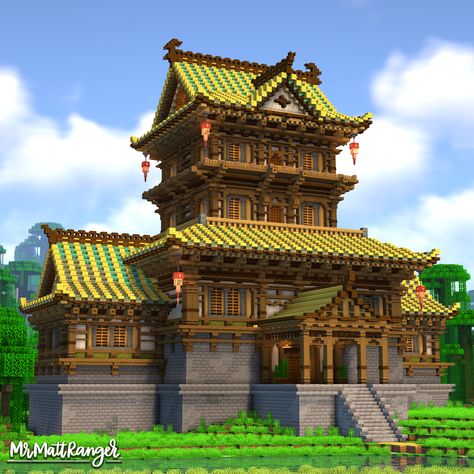 A Minecraft Japanese Temple with a full Bamboo Farm Interior!
You can download this build on my Patreon, just follow the link! Bamboo Wood Minecraft, Japanese Steampunk Minecraft, Minecraft Japanese Boat, Minecraft Japanese Roof Tutorial, Minecraft Bamboo Village, Chinese Temple Minecraft, Japanese Roof Minecraft, Japanese Farm Minecraft, Japanese Building Minecraft