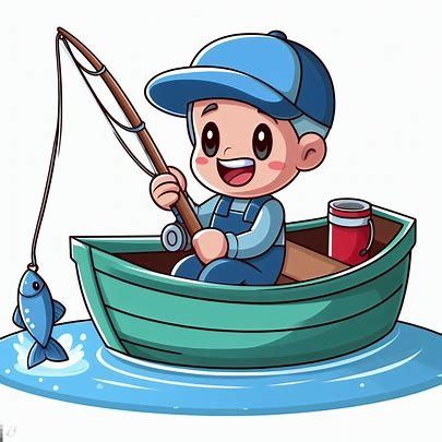 single fishing cartoon cclipart images - Pencipta Imej daripada Microsoft Designer Fishing Animation, Fishing Cartoon, Fishing Illustration, Fishing Cake, Clip Art Frames Borders, Man Clipart, English Learning Books, Cartoon Fish, Person Cartoon