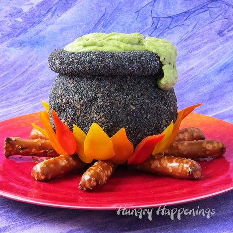 Cheddar Bacon Cheese Ball Cauldron is a magical Halloween appetizer. Bacon Cheese Ball, Halloween Themed Appetizers, Fun Rice Krispie Treats, Cheddar Cheese Ball, Halloween Appetizers, Chocolate Decorations, Halloween Party Themes, Bacon Cheese, Milk Recipes