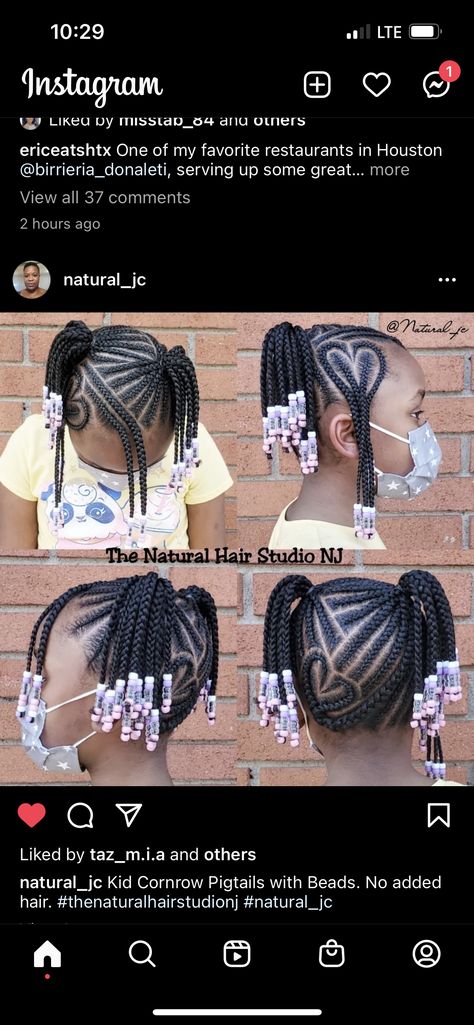 2 Ponytail Hairstyles For Kids, Braided Pigtails Black Kids, Kid Hairstyles, Kids Braids, Lil Girl Hairstyles, Children Hair, Braided Styles, Natural Hairstyles For Kids, Birthday Hair