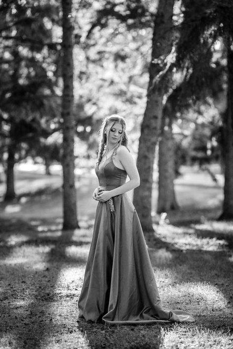 Long Gown Poses Photography, High School Formal Pictures, Gowns Dresses Poses, Grad Photoshoot Ideas Dresses, Ball Gown Poses Photography, Prom Pictures Professional, Poses For Pictures Formal, Long Dress Photoshoot Poses Outdoor, School Formal Photos