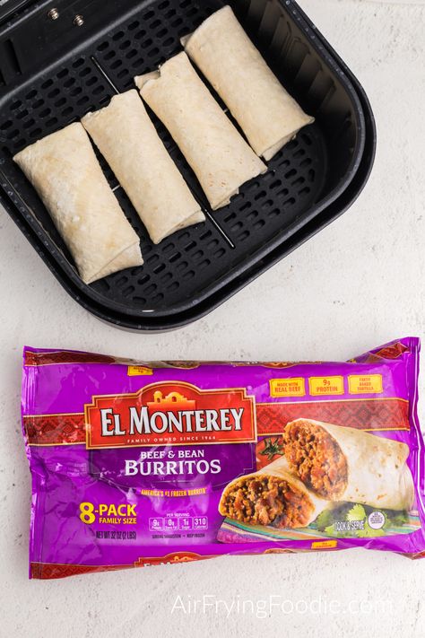 Frozen Meals In Air Fryer, El Monterey Burritos In Air Fryer, Frozen Breakfast Burritos In Air Fryer, Air Fried Burritos, Frozen Foods In Air Fryer, Air Fryer Frozen Burritos, Air Fry Burritos, Frozen Burritos In Air Fryer, Air Fryer Bean And Cheese Burritos