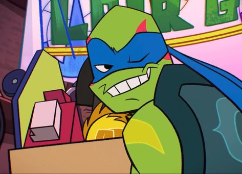 Leo Screenshots Rottmnt, Rottmnt Older Leo, Rottmnt Screenshots, Rise Leo, Leo Rottmnt, Rise Tmnt, Rottmnt Leo, 30 Day Art Challenge, Tmnt Leo