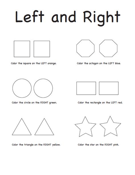 left and right printable Left And Right For Preschoolers, Teaching Left And Right Preschool, Left And Right Worksheets Kindergarten, Right And Left Worksheet For Kids, Left And Right Worksheets, Preschool Learning Activities Printables, Worksheet Kindergarten, Dinosaurs Preschool, Kindergarten Lessons