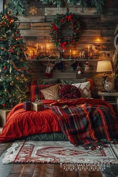 Cosy House Aesthetic, Christmas Cabin Aesthetic, Kjp Christmas, Happy New Year Blessings, New Year Blessings, Christmas Dining Room Decor, Cabin Christmas Decor, Christmas Lodge, Cozy Christmas Decor