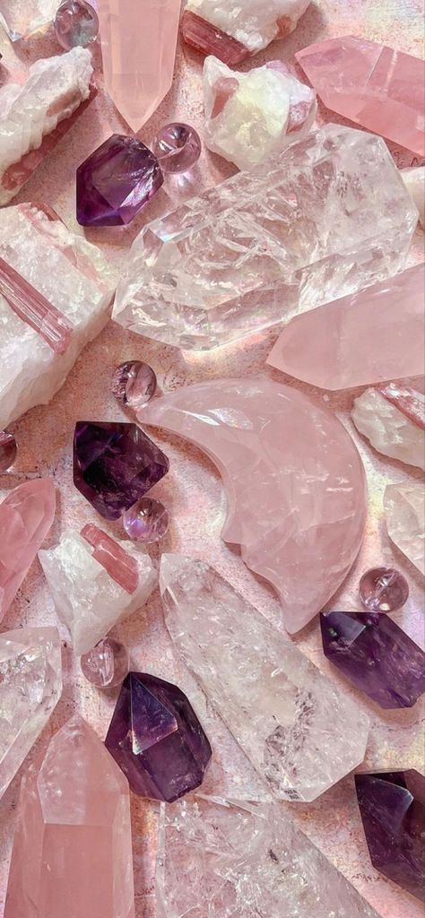 Crystal Phone Background, Crystals Wallpaper Aesthetic, Crystals Wallpaper, Wallpaper Iphone Minimalist, Wallpaper Mawar, Summer Phone Wallpapers, Wallpapers Floral, Wallpaper Iphone Tumblr, Iphone Aesthetic Wallpaper