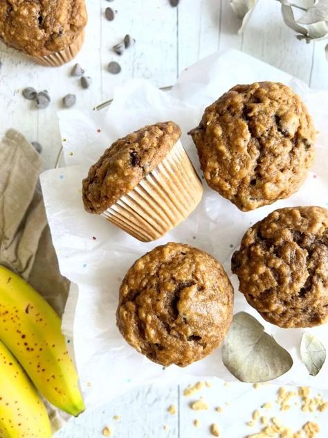 Healthy High Protein Banana Muffins – Adina Elena Vladulescu Dt.P., RD High Protein Banana Muffins, Protein Banana Muffins, High Protein Muffins, Internal Health, Banana Protein Muffins, Healthy Banana Muffins, Banana Protein, Protein Muffins, Vegetable Protein