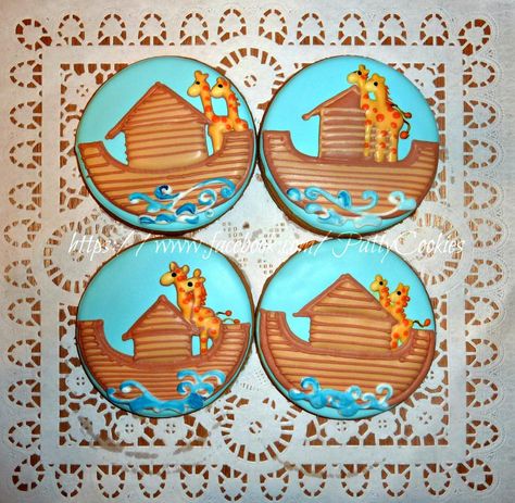 noah's ark | Cookie Connection Cookie Cake Designs, Cookie Connection, Noah S Ark, Noah's Ark, Noahs Ark, Cookie Cake, Cake Designs, Sugar Cookies, Sugar Cookie