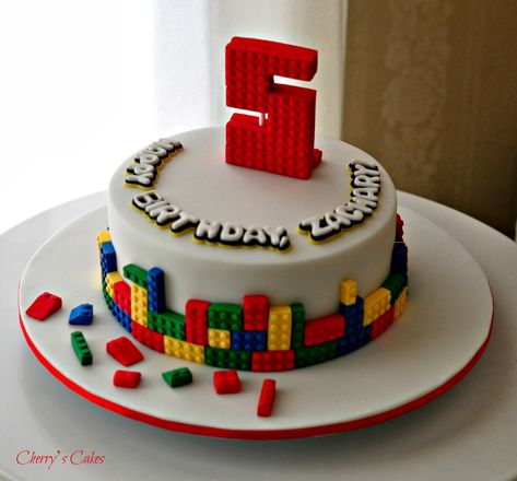 Lego City Cakes, Lego Torte, Lego Themed Cake, Lego Birthday Cake, 5th Birthday Cake, Pirate Cake, Sweet 16 Cakes, Lego Cake, Lego Birthday Party