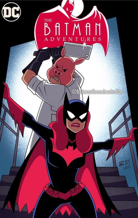 The Batman Adventures Dcau Style, Professor Pyg, Batman Tas, Batgirl Art, Batman Adventures, Dc Animated, Batman Cartoon, Batman Animated, Batman Poster