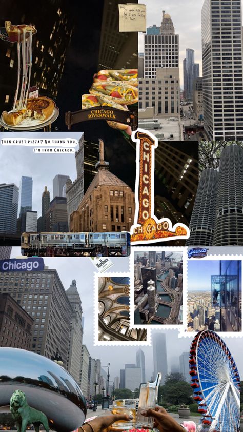 #chicago #moodboard #chicagomoodboard #chicagoaesthtic #collage Chicago Vision Board, Chicago Collage, Drippy Wallpapers, Chicago Ideas, Chicago Life, Chicago Wallpaper, Chicago Christmas, City Collage, Chicago Aesthetic