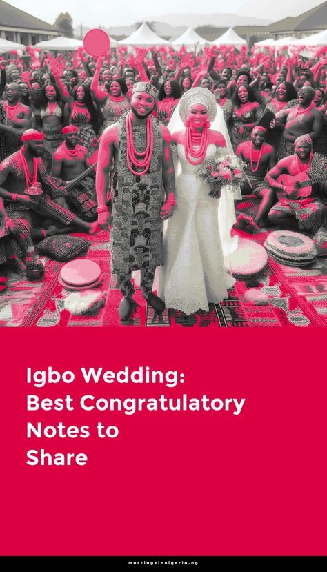 Let's explore igbo wedding: Best congratulatory notes to share.



Igbo weddings are a significant cultural event in Nigeria, showcasing the rich traditions and customs of the Igbo people. 



These weddings are known for their vibrant colors, music, dances, and elaborate ceremonies. 



The Igbo wedding ceremony is a blend of ancient traditions and modern influences. 



It typically involves multiple stages, such as the introduction, the traditional marriage, and the reception. 



The introduction is a formal meeting between the families of the bride and groom, where they exchange greetings and get to know each other. 



The traditional marriage is the main event, where the couple performs traditional rituals and exchanges vows. 



This is followed by the . . . Igbo People, Marital Advice, Igbo Wedding, Marriage Counselor, Traditional Marriage, Western Culture, Newly Married Couple, Successful Marriage, Lasting Love