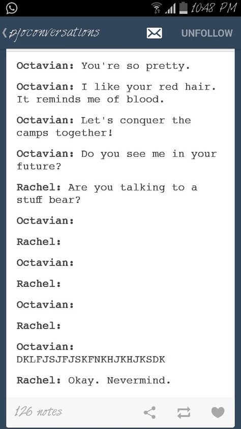 Octavian having a crush on Rachel Rachel X Octavian Percy Jackson, Octavian X Rachel, Octavian And Rachel, Octavian Percy Jackson, Alex Fierro, Team Leo, Persassy Jackson, Peter Johnson, The Best Series Ever