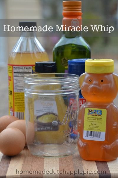 Homemade Miracle Whip || Homemade Dutch Apple Pie Homemade Miracle Whip, Miracle Whip Recipes, Homemade Dutch Apple Pie, Healthy Sauce, Secret Sauce Recipe, Dutch Apple Pie, Healthy Sauces, Dutch Apple, Clean Eating Lunch