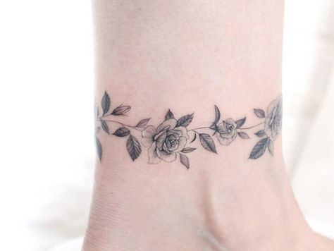 Anklet Tattoo, Forearm Flower Tattoo, Anklet Tattoos, Flower Tattoo, Anklets, Tattoo Ideas, Tattoos, Quick Saves, Art