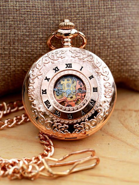 Fancy Objects, Object References, Steampunk Pocket Watch, Unique Watches, Antique Pocket Watch, Oc Stuff, Mechanical Pocket Watch, Pocket Watch Antique, Cartier Watch