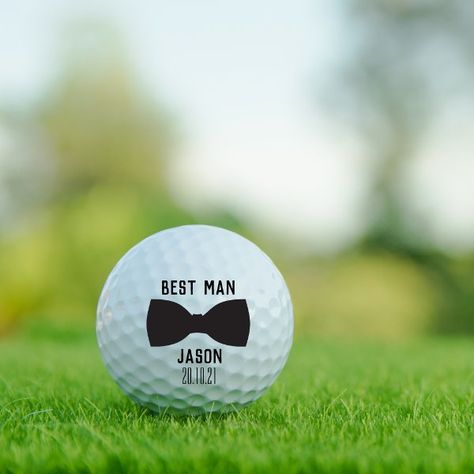 Groom Best Man Wedding Party Gift Golf Balls Best Man Wedding, Man Wedding, Wedding Party Gift, Newlywed Gifts, Golf Balls, Free Birthday Invitations, Free Birthday Invitation Templates, Kids Stationery, Hair Accessories Jewelry