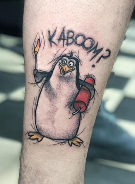 Water Bird Tattoo, Buccees Tattoo, Unique Tattoos For Men Creative, Day By Day Tattoo, Smoker Tattoos, Old Cartoon Tattoos, New Tattoo Ideas For Men, Funny Tattoos For Men, Silly Tattoo Ideas