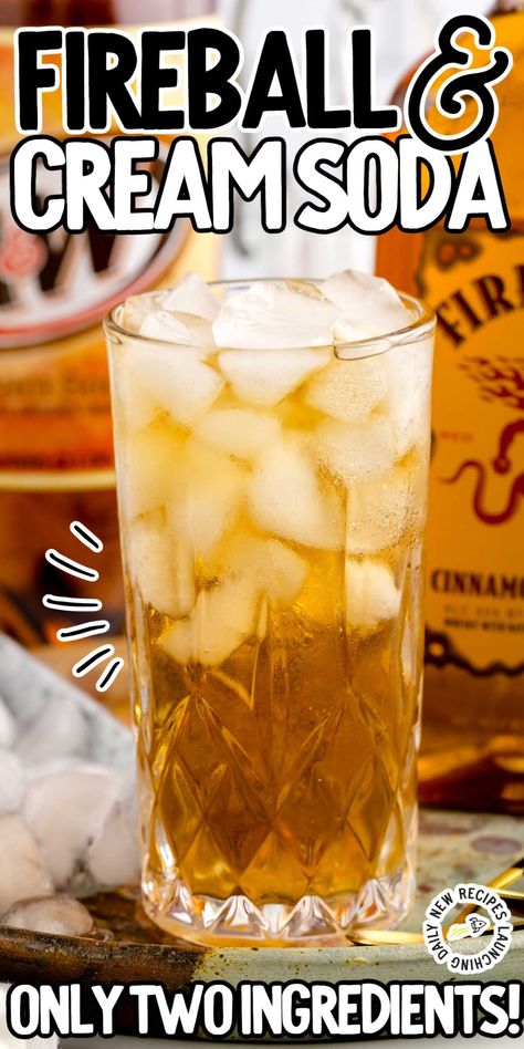 Fireball and Cream Soda Fireball Birthday, Fireball And Cream Soda, Fireball Drinks Recipes, Fireball Cocktails, Fireball Recipes, Fireball Drinks, Sweet Cocktail, Bar Rescue, Booze Drink