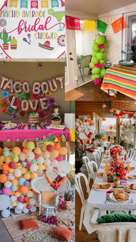 Lets Taco Bout a Fiesta Themed Bridal Shower 🎉 Bridal Shower Games Taco Theme, Bridal Shower Themes Fiesta, Taco Bout Love Decorations, Spicy Bridal Shower Ideas, Taco Bout A Wedding Shower Ideas, Wedding Shower Taco Bar Party Ideas, Wedding Shower Fiesta Theme, Bridal Shower Ideas Tacos And Margaritas, Nacho Bar Bridal Shower Ideas