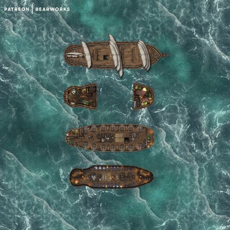 Serpent's Maw Battlemap Naval and Pirate Ship Port Damali, Dnd 5, Dungeons And Dragons Art, Free Maps, Dnd Art, Fantasy Map, Character Inspo, Sea And Ocean, Dnd Characters