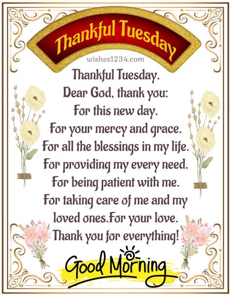 80+ Quotes for Tuesdays and Blessings with beautiful Images Terrific Tuesday Blessings, Good Tuesday Morning Blessing, Blessed Tuesday Mornings, Tuesdays Blessings, Tuesday Prayers And Blessings, Tuesday Blessings Inspiration, Happy Blessed Tuesday, Tuesday Blessed, Tuesday Blessings Mornings