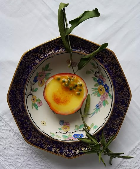 Passion fruit posset brûlée - by Sarah - A Good Table Passionfruit Recipes, Brunch Inspiration, Brulee Recipe, Double Cream, Dinner Party Menu, Elegant Desserts, Lebanese Recipes, Dessert Ingredients, Home For Christmas