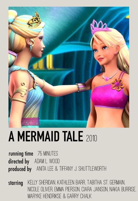 Barbie Mermaid Tale, Greece Movie, Barbie Movies List, Barbie In A Mermaid Tale, Animated Movie Posters, Random Pfp, Movies To Watch Teenagers, Barbie 2000, Movie Card